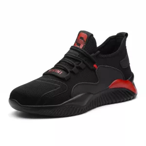 Men's Steel-Toe Anti-Puncture Safety Shoes Breathable Mesh Work Sneakers
