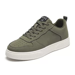 Men's Breathable Casual Platform Sneakers Flat Sole Skateboard Shoes